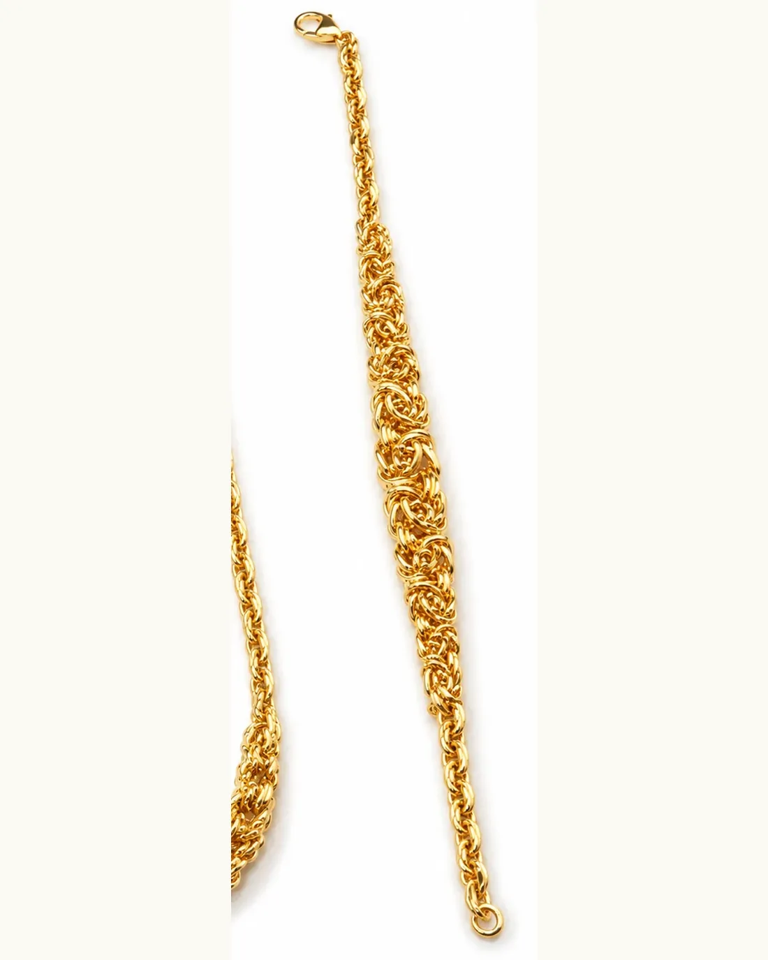 Pulsera Radko de oro amarillo 18 kt con eslabón degradé